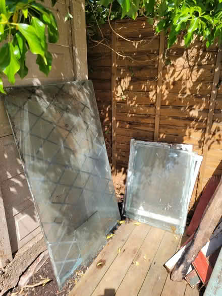 Photo of free Wood,/Glass panels/Plastic Pots (Wirral CH42) #2