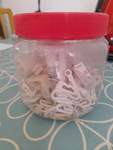 Photo of free Jar of curtain fixings (Stoke Mandeville HP22) #1