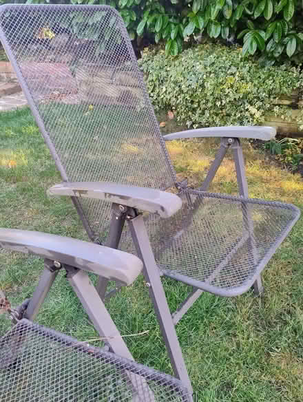 Photo of free 2 KETTLER garden reclining metal chairs (Wokingham RG40) #2