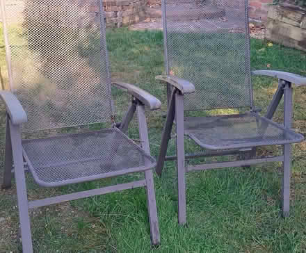 Photo of free 2 KETTLER garden reclining metal chairs (Wokingham RG40) #1