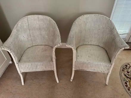 Photo of free Lloyd Loom STYLE chairs (Little Bookham KT23) #3