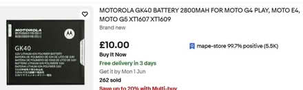 Photo of free Gold Motorola Mobile Phone (B90 shirley) #2