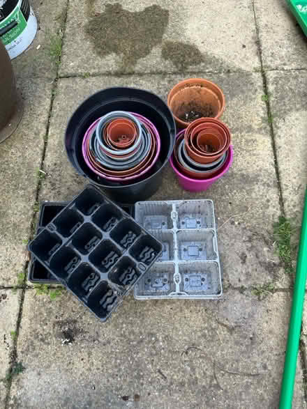 Photo of free Plastic pots (Clapham, Bedford) #1