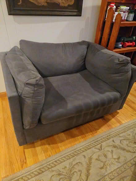 Photo of free Gray large sofa chair (Near homestead and wolfe) #2