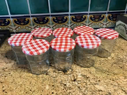Photo of free Bonne Maman 13 oz. covered Jars (Riverdale (north of Inwood)) #1