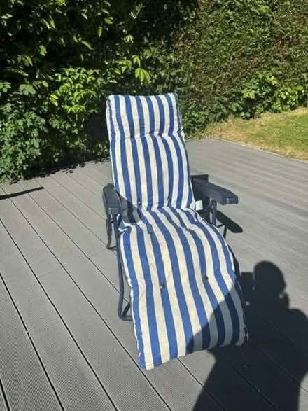 Photo of free Sun lounger and Cushion (Balcombe RH17) #1