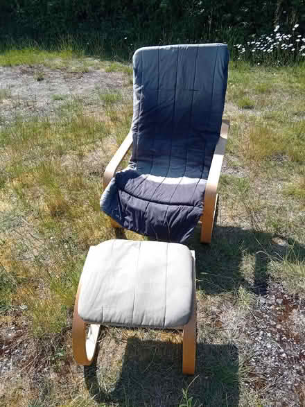 Photo of free Poang chair and footstool (Selsey) #1