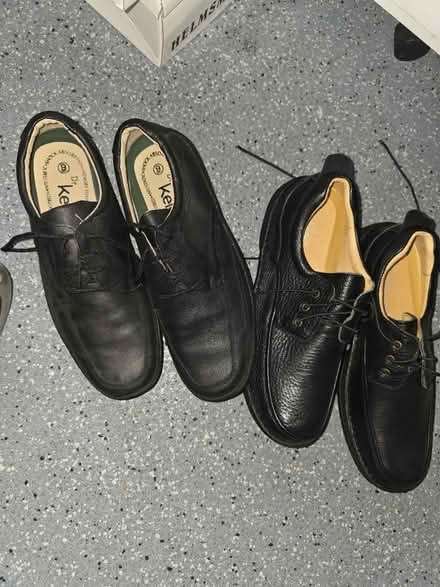 Photo of free Black leather shoes (cheshunt EN8) #2