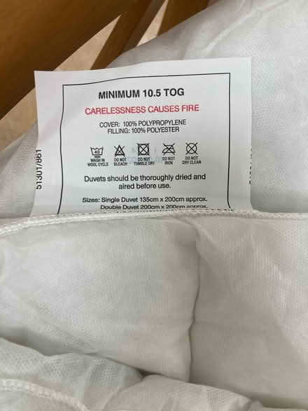 Photo of free New single duvet from Argos (Uley) #1