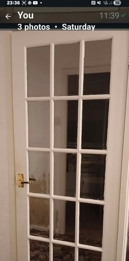 Photo of free 4 wooden doors . 1 glass panel door (Springwell NE9) #2