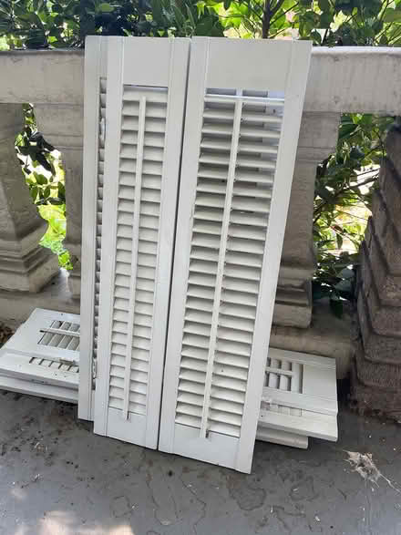 Photo of free Window shutters - white (Forest Hills) #1