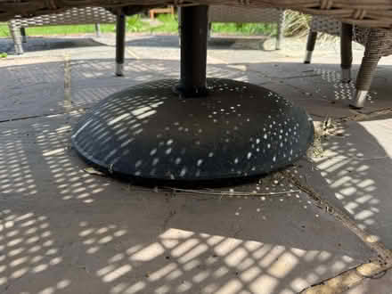 Photo of free garden umbrella with base (Little Bookham KT23) #1