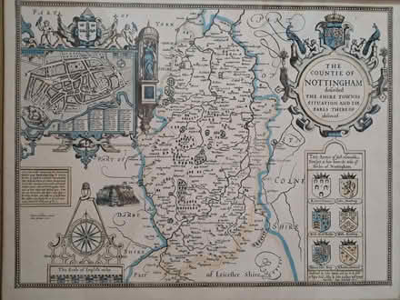 Photo of free 1610 historical map of Nottinghamshire (Kimberley NG16) #2