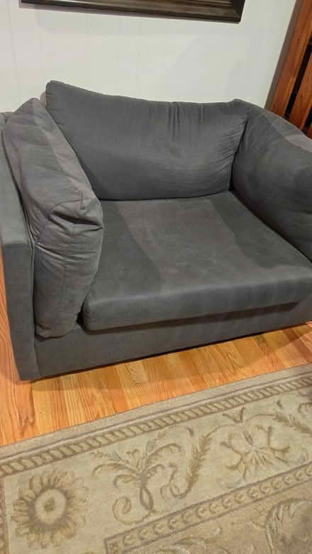 Photo of free Gray large sofa chair (Near homestead and wolfe) #1