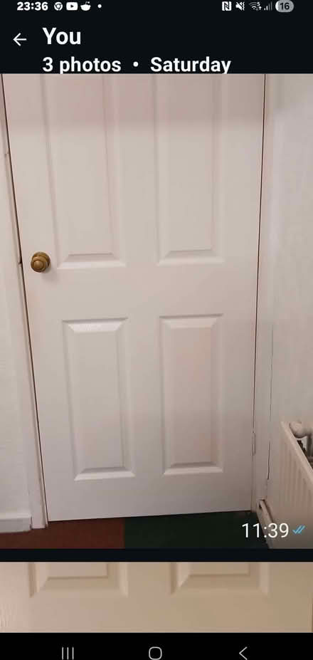 Photo of free 4 wooden doors . 1 glass panel door (Springwell NE9) #1
