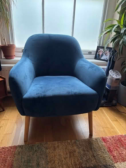 Photo of free Blue armchair (Hamlet Road, Crystal Palace) #2