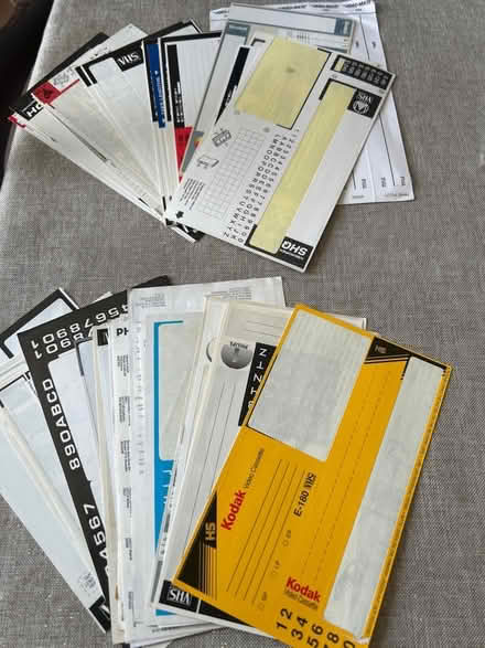 Photo of free Videotape Labels (Heysham LA3) #1