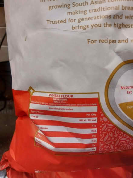 Photo of free 10kg Wholemeal Chappatti Flour (Lower Weston BA1) #2