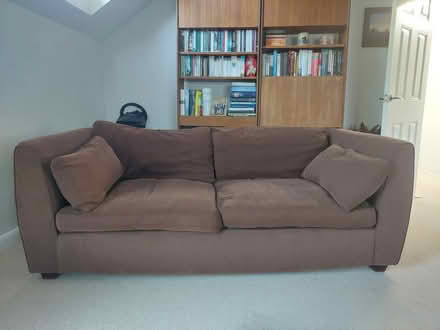 Photo of free Brown 3 seater sofa (TN13) #1