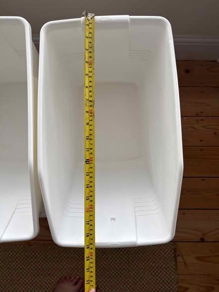 Photo of free White plastic bins (Seven Dials BN1) #2