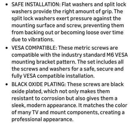 Photo of free LG TV replacement mounting screws (Buffalo Grove, IL) #3