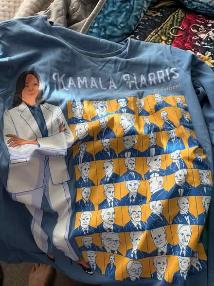 Photo of free long sleeve T=shirt. Kamala Harris (Prospect and DeAnza) #1