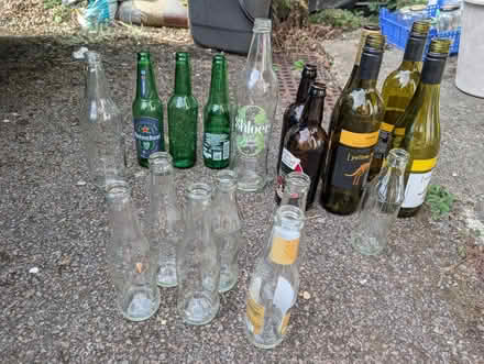 Photo of free 18 glass bottles various sizes (SL6 Maidenhead) #4