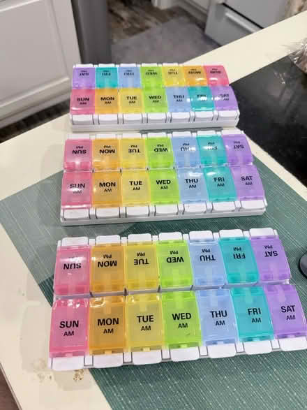 Photo of free Three 7-Day AM/PM Pill Boxes (Mount Laurel) #2