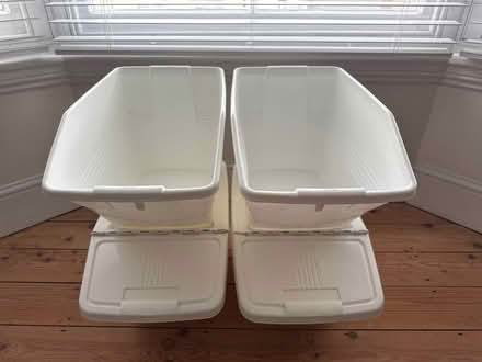 Photo of free White plastic bins (Seven Dials BN1) #1