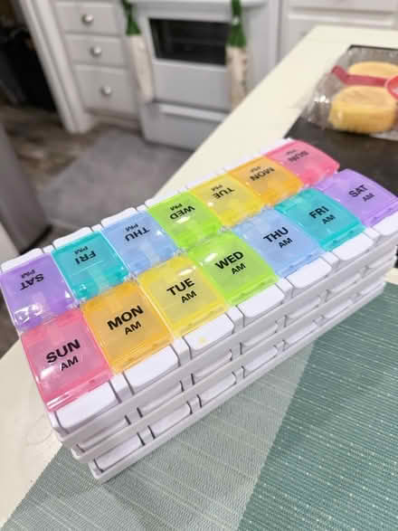 Photo of free Three 7-Day AM/PM Pill Boxes (Mount Laurel) #1