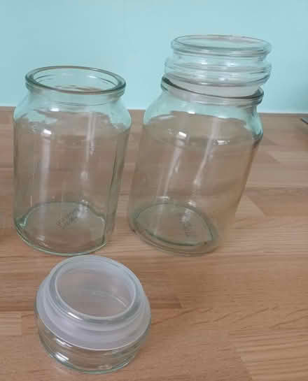 Photo of free 2 Glass Storage Jars (Fareham PO14) #1