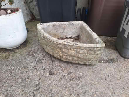 Photo of free Concrete planters x 2 (Forestgreen) #1