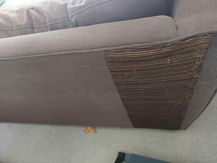 Photo of free Brown 3 seater sofa (TN13) #2