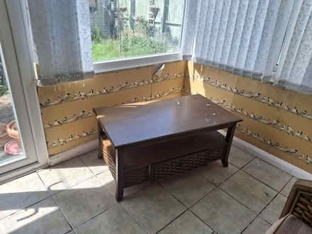 Photo of free Sofa, chair ( not shown) and coffee table (Corsham SN13) #2