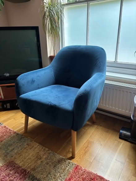 Photo of free Blue armchair (Hamlet Road, Crystal Palace) #1