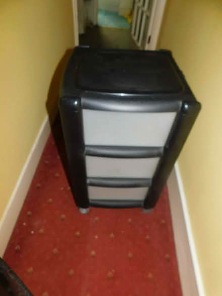 Photo of free Plastic Chest Of 3 Drawers 65cm H x 40 cm W x 40cm D (Grays RM17) #1