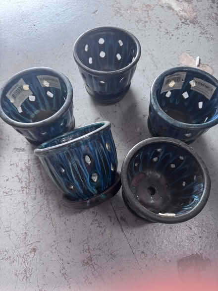 Photo of free Self Watering Ceramic 6in Planters (Gatlin & I-95) #1