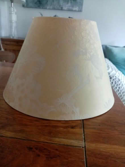 Photo of free Large silk (?) lampshade (Pimlico, SW1) #1