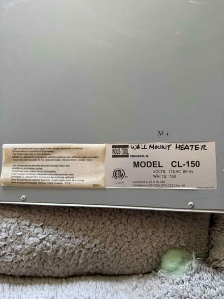 Photo of free Plant warmer/wall heater (Accord) #2