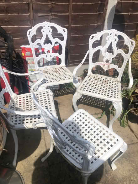 Photo of free 4 X garden chairs (Parson's Heath CO4) #1