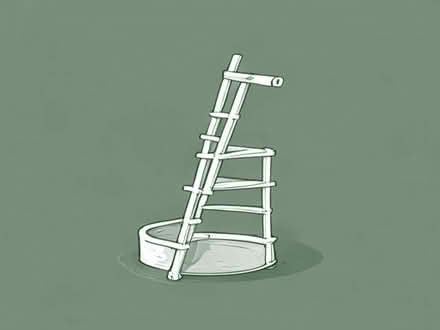 Photo of 2 step above ground pool ladder (Monkwick CO2) #1