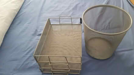 Photo of free Aluminium filing tray and waste paper bin (Hampden Park BN22) #1
