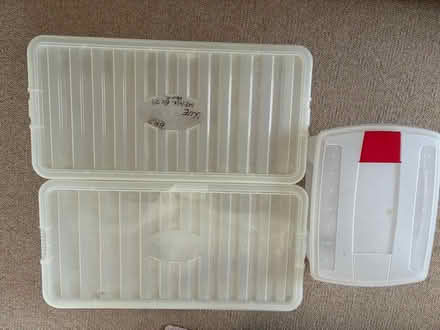 Photo of free 3 clear storage boxes with lids (PO20) #2