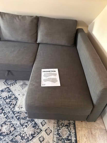 Photo of free IKEA grey sofa bed (GL8) #2