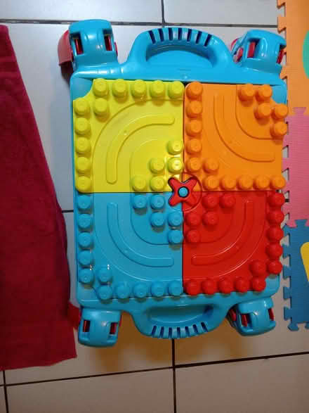 Photo of free Mega blocks colourful lego table (Richmond TW9) #1