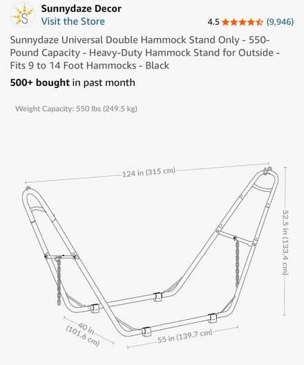Photo of free Hammock Stand (Sir Francis Drake near Redhill) #3