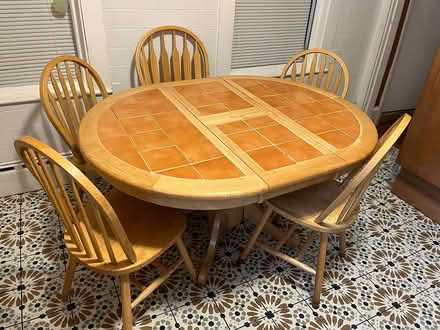 Photo of free Kitchen table with 5 chairs (Chelsea) #1