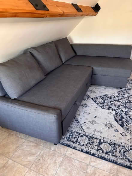 Photo of free IKEA grey sofa bed (GL8) #1