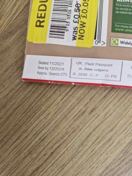 Photo of free Beetroot seeds (CH42 tranmere) #3