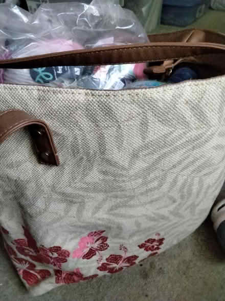 Photo of free Tote bag of yarn (Crystal Lake near 176 and 14) #2